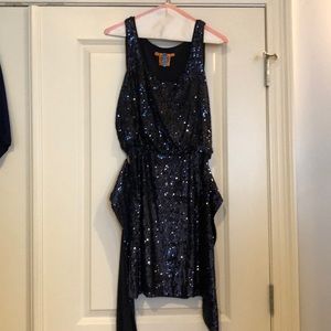 AUTHENTIC Tory Burch baby blue sequin dress.